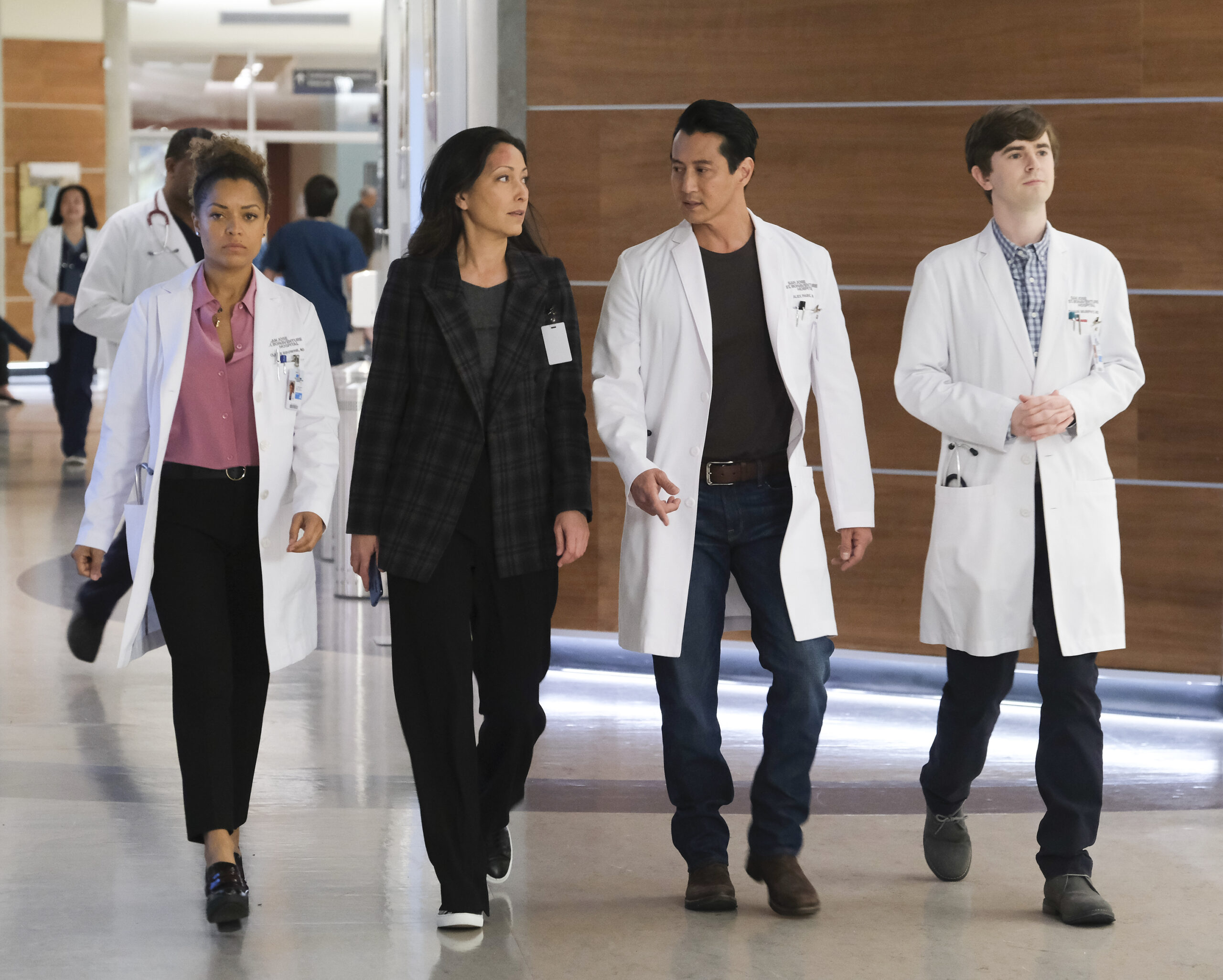 The Good Doctor Season 4 Episode 7, "The Uncertainty Principle," ANTONIA THOMAS, CHRISTINA CHANG, WILL YUN LEE, FREDDIE HIGHMORE | Tell-Tale TV The Good Doctor Season 4 Episode 7, "The Uncertainty Principle," ANTONIA THOMAS, CHRISTINA CHANG, WILL YUN LEE, FREDDIE HIGHMORE