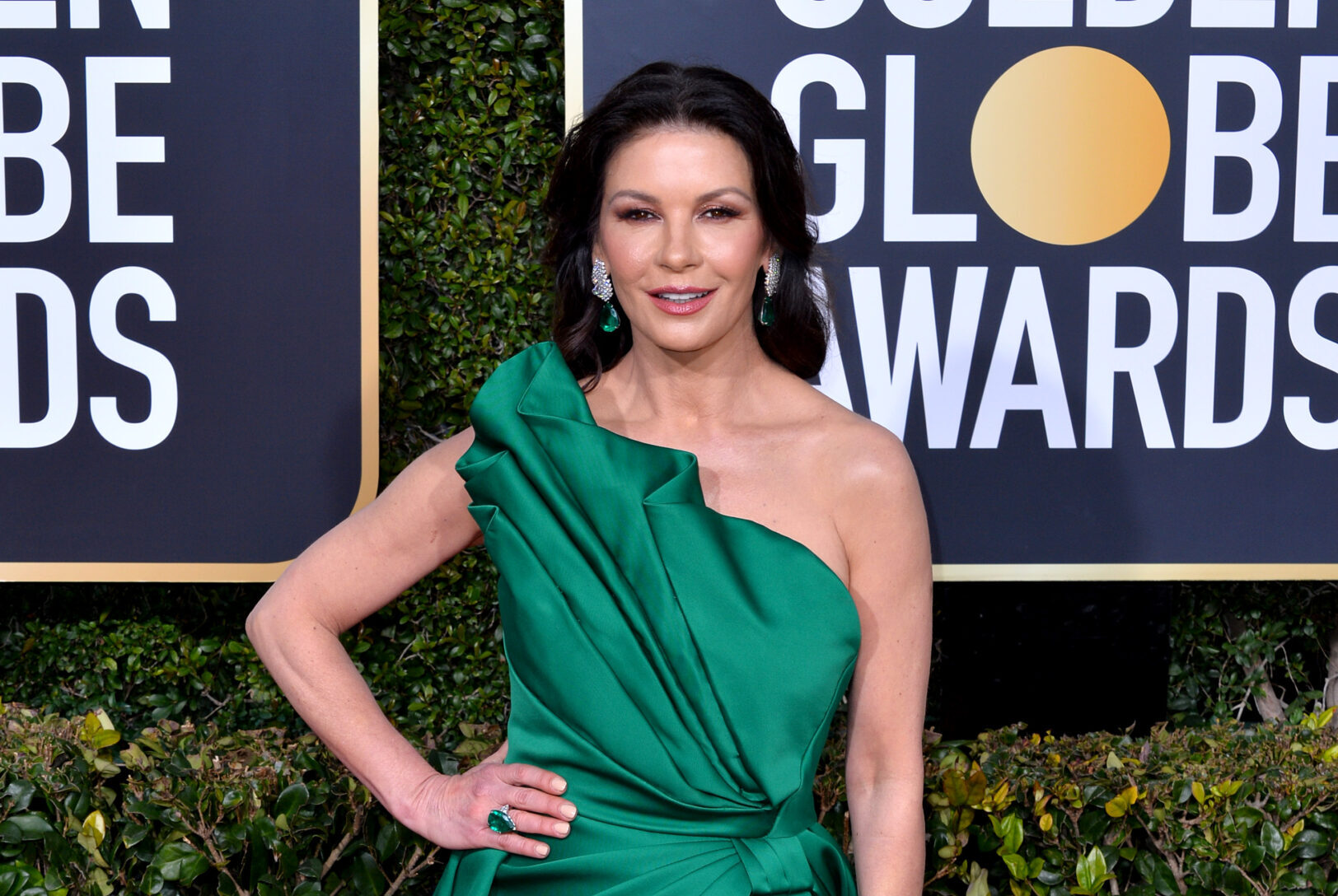 Catherine Zeta-Jones at the 2019 Golden Globe Awards | Tell-Tale TV Catherine Zeta-Jones at the 2019 Golden Globe Awards
