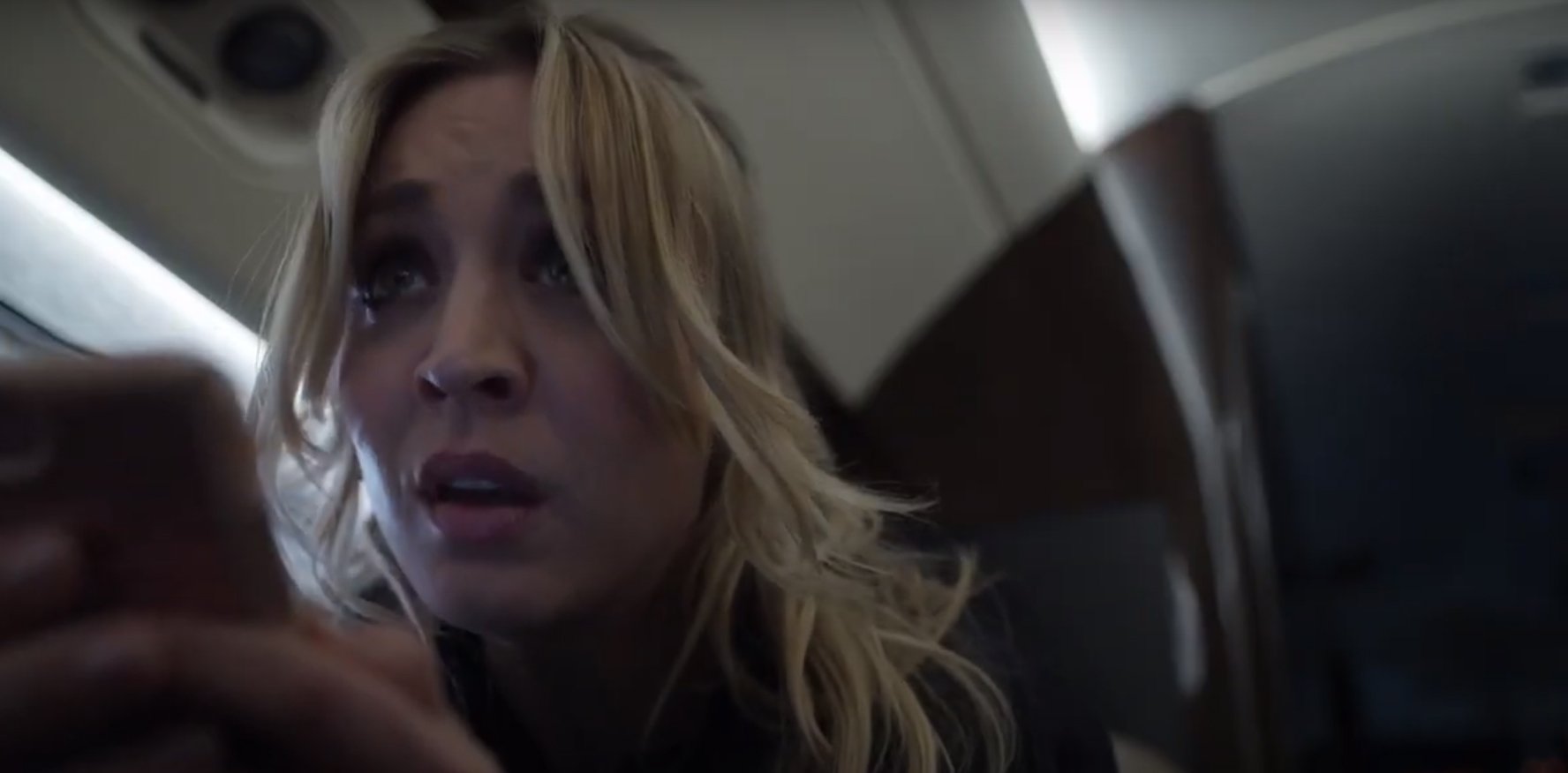 The Flight Attendant – Cassie on her Phone Screencapture