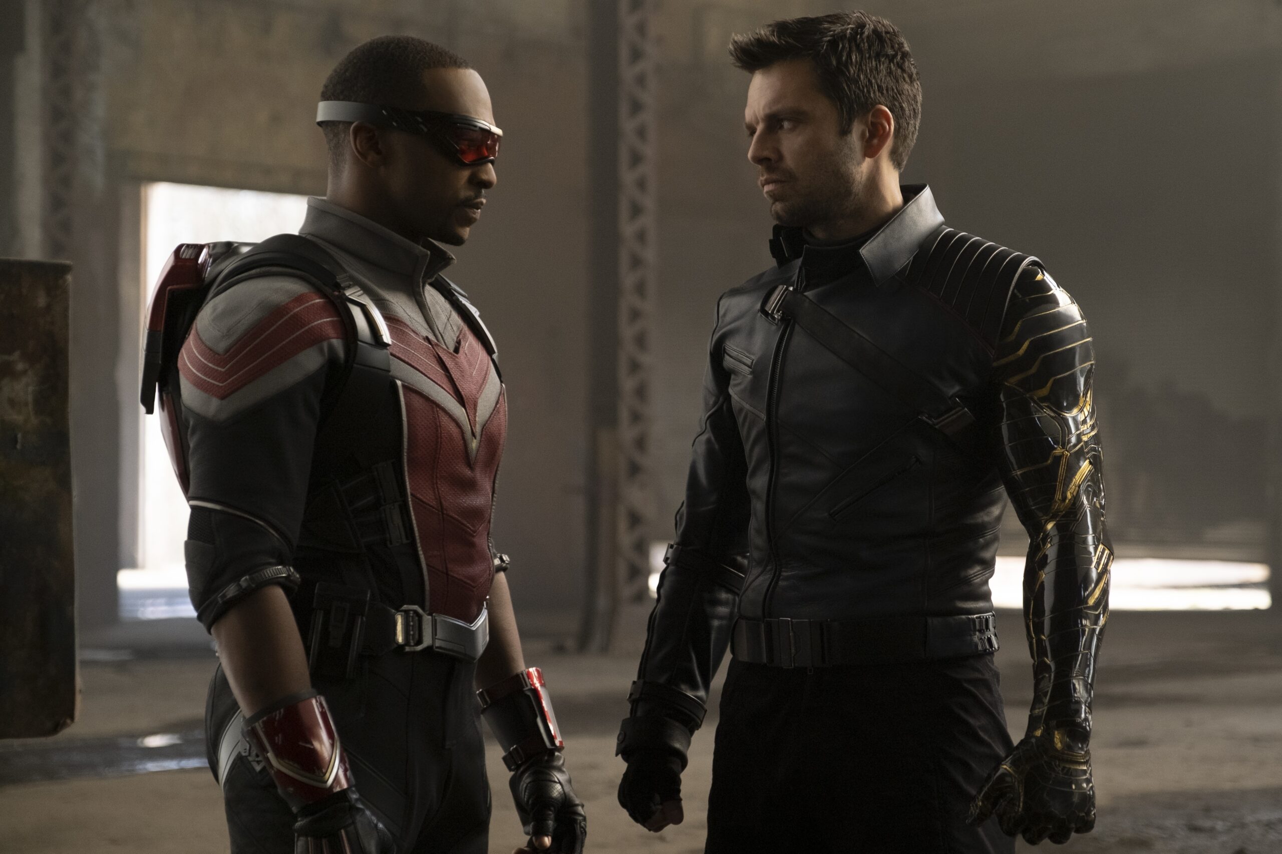 The Falcon and the Winter Soldier - Anthony Mackie as Falcon/Sam Wilson, Sebastian Stan as Winter Soldier/Bucky Barnes | Tell-Tale TV The Falcon and the Winter Soldier - Anthony Mackie as Falcon/Sam Wilson, Sebastian Stan as Winter Soldier/Bucky Barnes