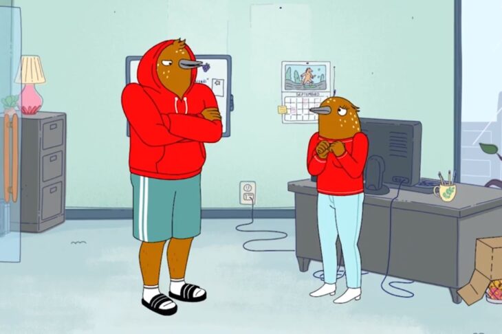 Photo of Kyle and Bertie in Tuca & Bertie.