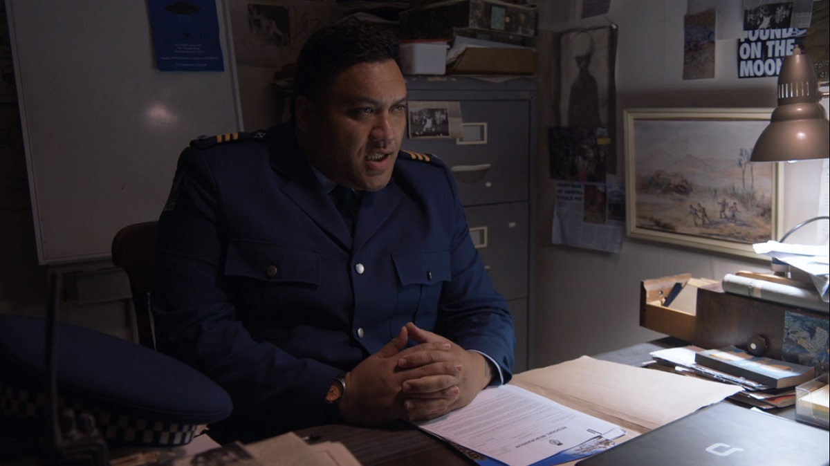 Still of Maaka Pohatu in Wellington Paranormal.