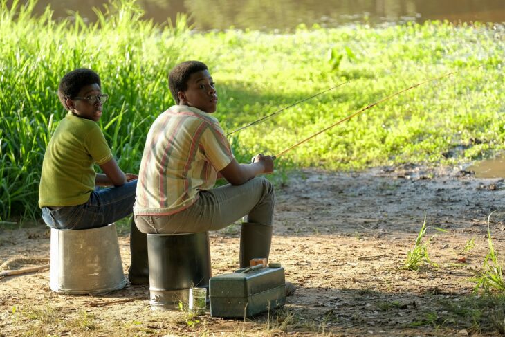 Still of Elisha Williams and Amari O'Neil in The Wonder Years Season 1 Episode 2 Green Eyed Monster