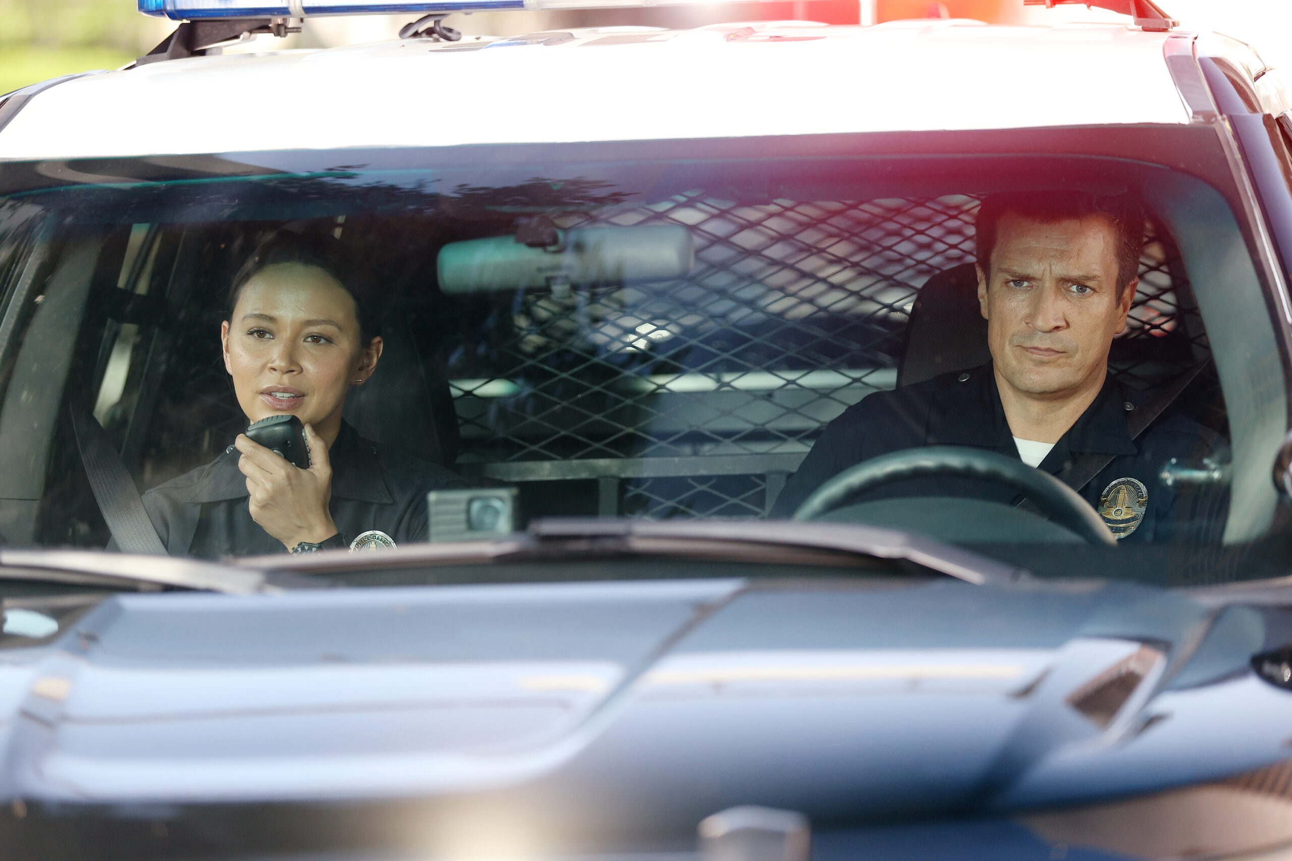 Melissa O'Neil Nathan Fillion John Nolan Lucy Chen The Rookie 5 Minutes 4x02