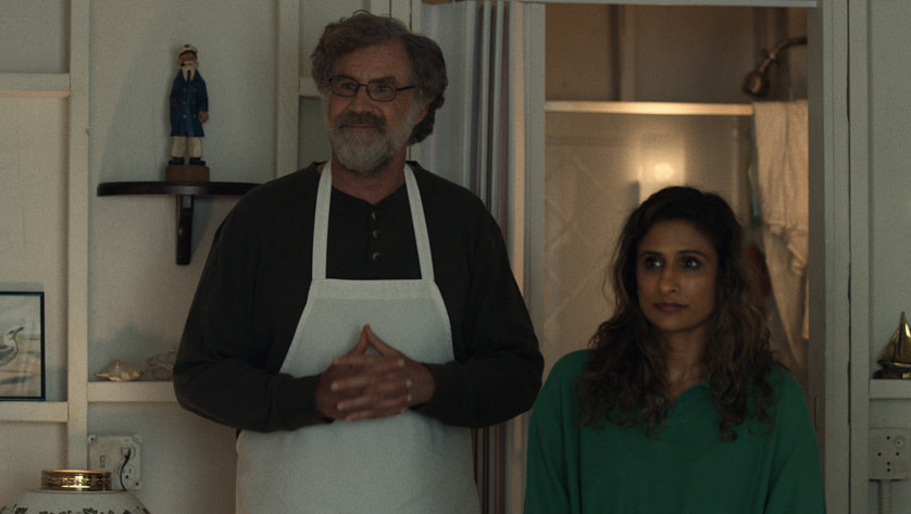 The Shrink Next Door -- Season 1 Episode 6 -- Will Ferrell, Sarayu Blue -- Photo courtesy of Apple TV+ | Tell-Tale TV The Shrink Next Door -- Season 1 Episode 6 -- Will Ferrell, Sarayu Blue -- Photo courtesy of Apple TV+