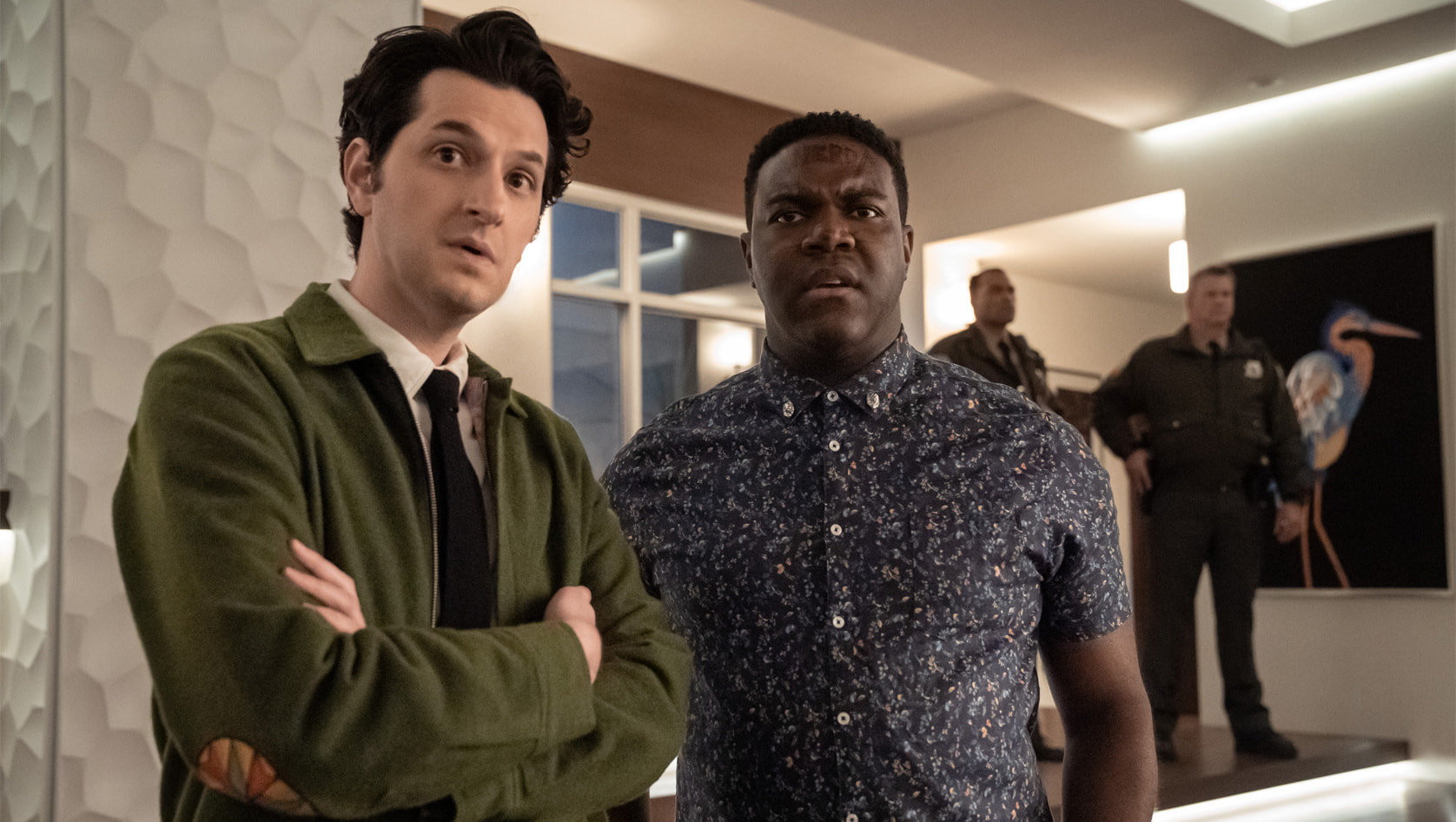THE AFTERPARTY Season 1 Episode 8, "Maggie" Pictured: BEN SCHWARTZ, SAM RICHARDSON | Tell-Tale TV THE AFTERPARTY Season 1 Episode 8, "Maggie" Pictured: BEN SCHWARTZ, SAM RICHARDSON