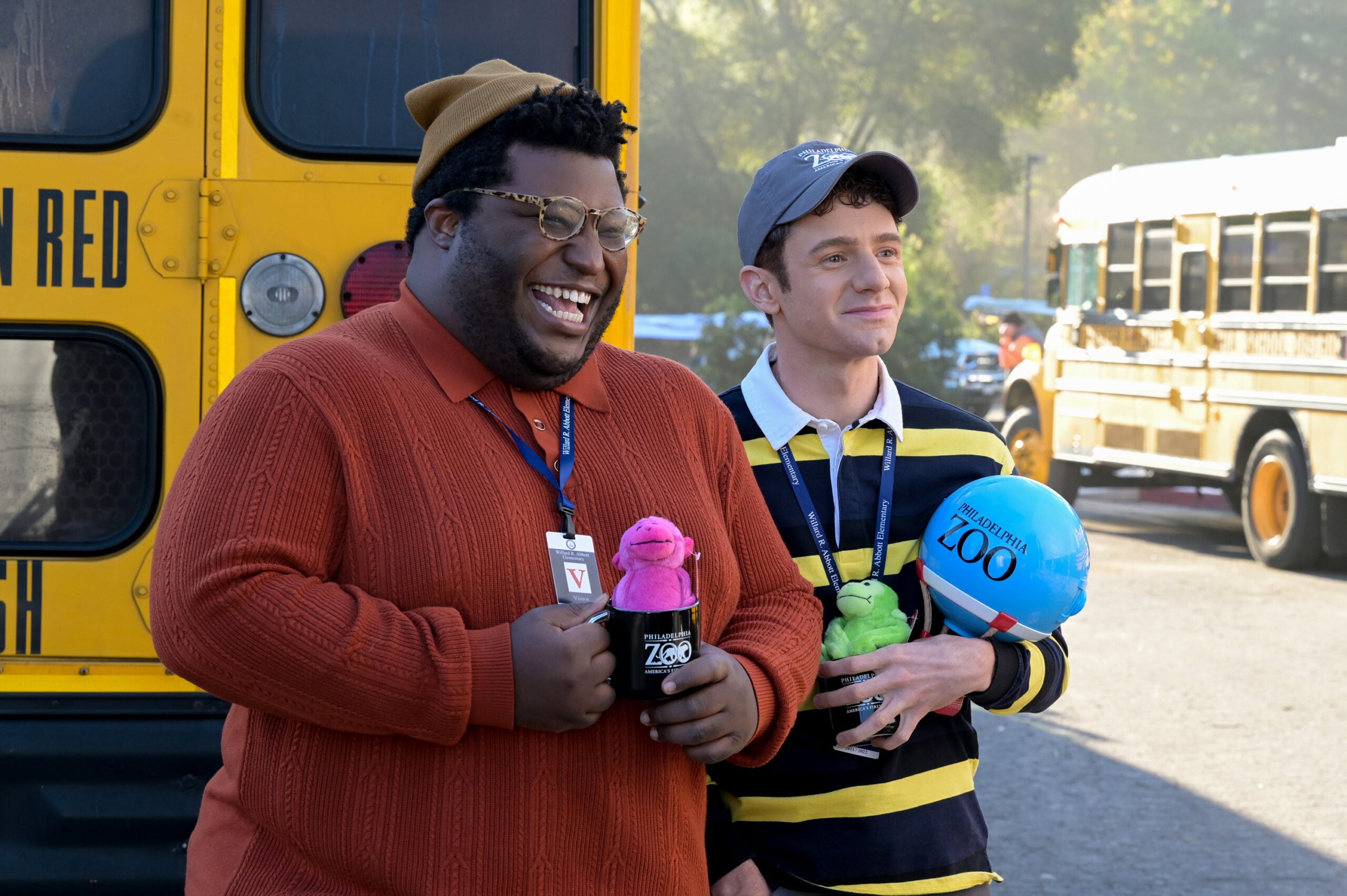 LARRY OWENS, CHRIS PERFETTI Abbott Elementary Season 1 Episode 13, "Zoo Balloon"