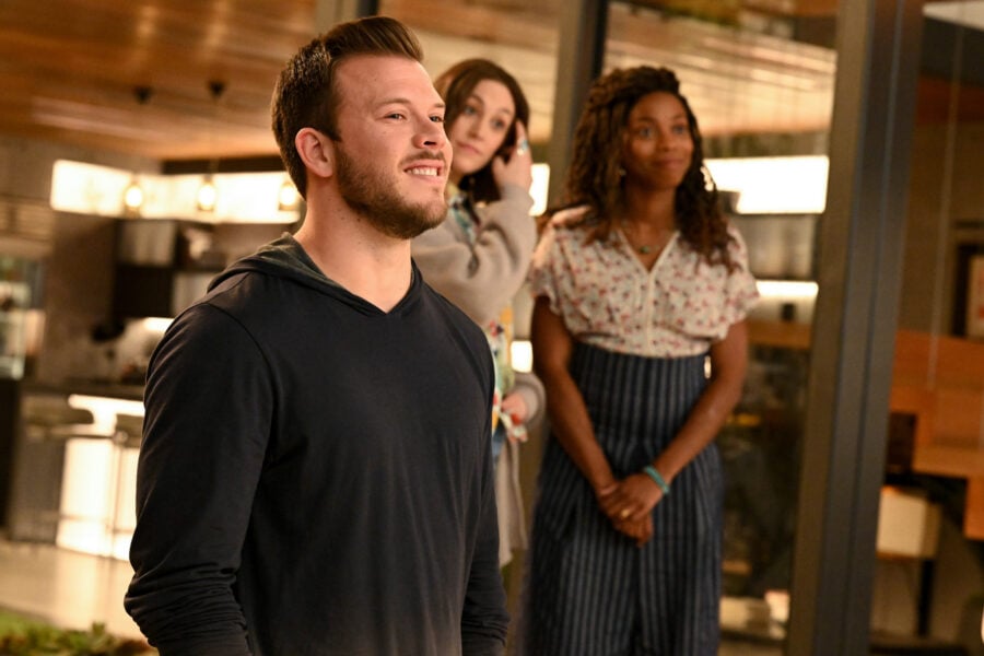 HOME ECONOMICS Season 2 Episode 21 “Book Deal, Terms Negotiable” JIMMY TATRO, CAITLIN MCGEE, SASHEER ZAMATA