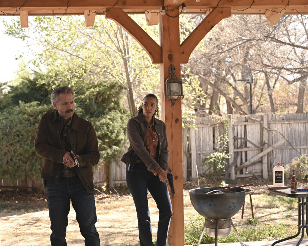 BIG SKY Season 2 Episode 18 "Catch a Few Fish," OMAR METWALLY, KYLIE BUNBURY | Tell-Tale TV BIG SKY Season 2 Episode 18 "Catch a Few Fish," OMAR METWALLY, KYLIE BUNBURY