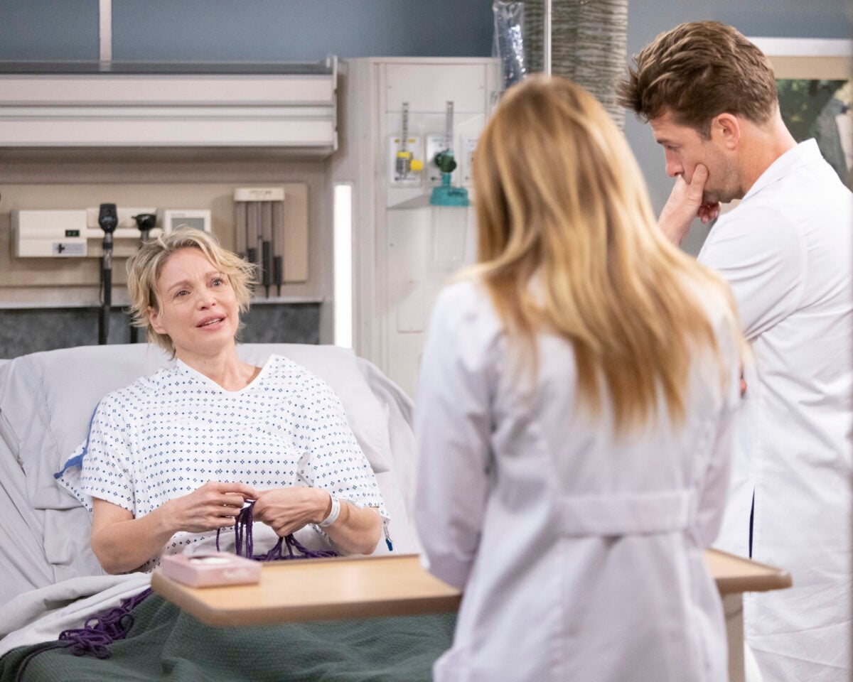 Grey's Anatomy Season 18 Episode 19 -- Out for Blood KRISTIN LEHMAN, SCOTT SPEEDMAN