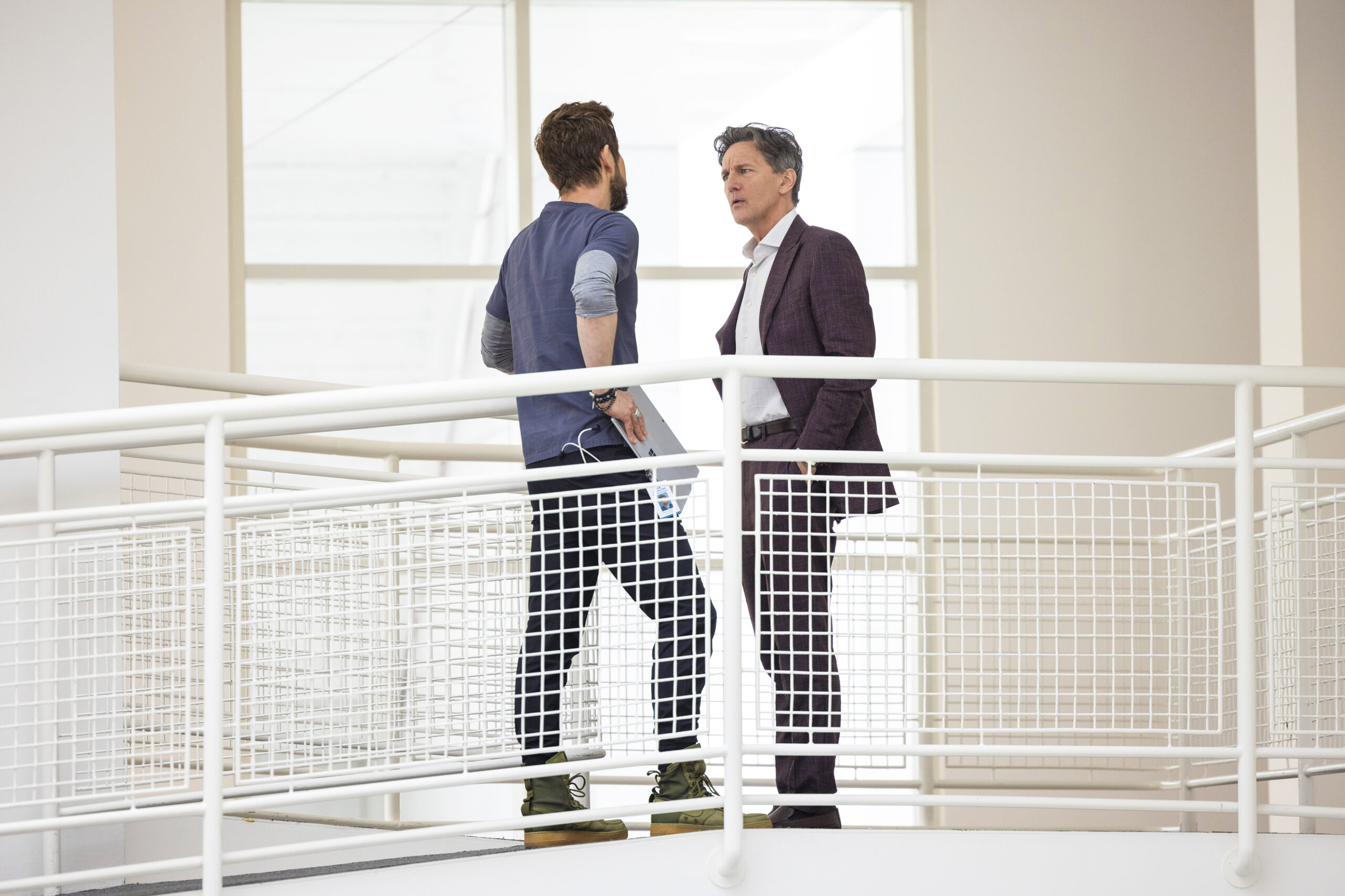 The Resident Season 5 Episode 22 - Matt Czuchry and guest star Andrew McCarthy