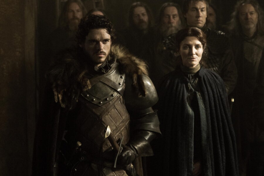 game-of-thrones-rains-of-castamere-madden-fairley | Tell-Tale TV Robb Stark and Catelyn Stark at the Red Wedding in Games of Thrones Season 3 Episode 9 "The Rains of Castamere"