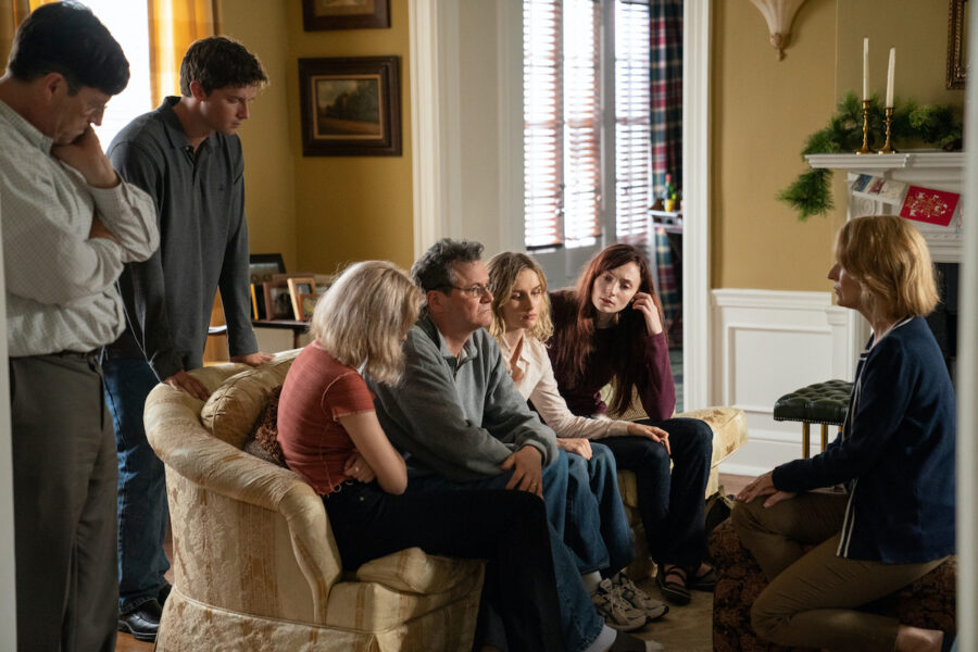 tim-guinee-patrick-schwarzenegger-odessa-young-olivia-dejonge-colin-firth-sophie-turner-rosemarie-dewitt | Tell-Tale TV The Staircase Season 1 Episode 1