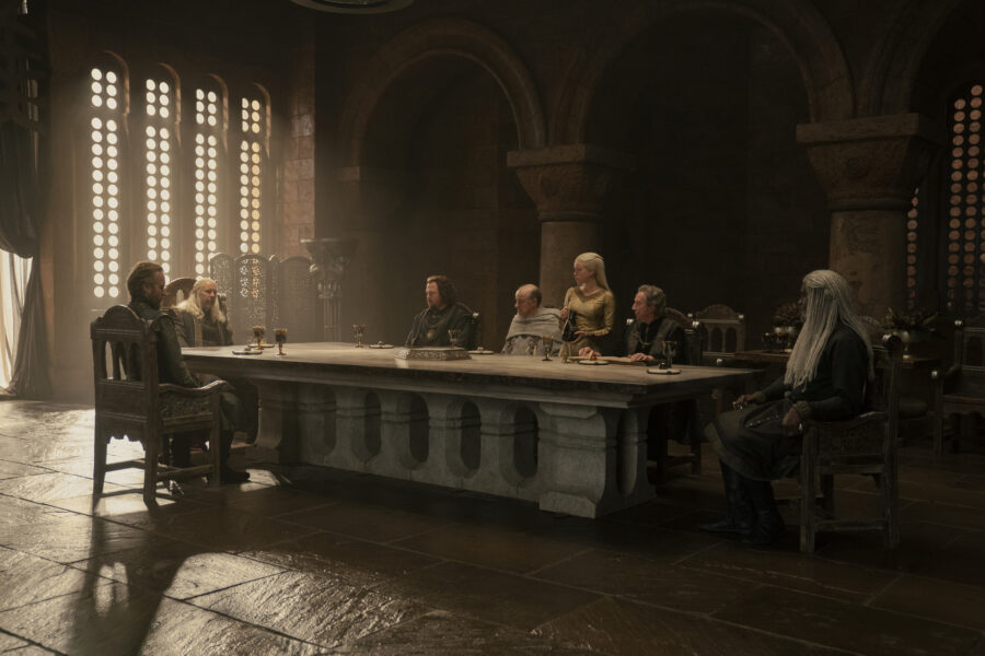 House of The Dragon Season 1 Episode 2 - Rhys Ifans, Paddy Considine, Gavin Spokes, David Horoviitch, Miilly Alcock, Bill Paterson, and Steve Toussaint | Tell-Tale TV House of The Dragon Season 1 Episode 2 - Rhys Ifans, Paddy Considine, Gavin Spokes, David Horoviitch, Miilly Alcock, Bill Paterson, and Steve Toussaint