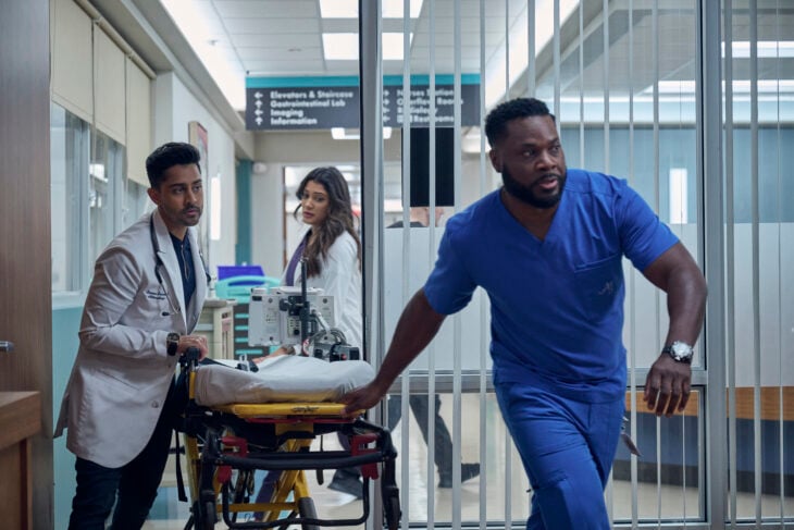 The Resident Season 6 Episode 1 - Manish Dayal, Anuja Joshi, and Malcom-Jamal Warner