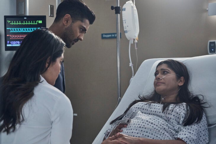 The Resident Season 6 Episode 1 - Anuji Joshi, Manish Dayal, and Aneesha Joshi