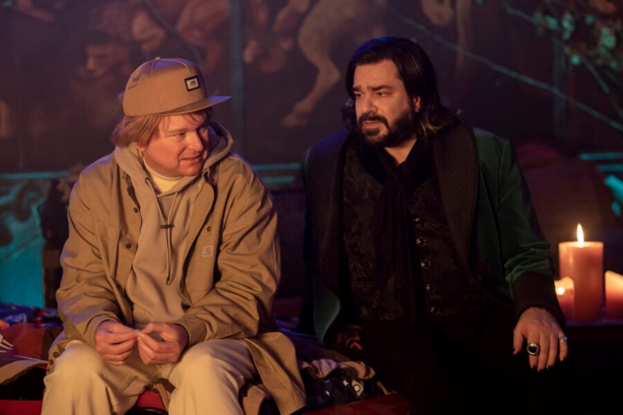 Mark Proksch as Colin, Matt Berry as Laszlo. - What We Do in the Shadows Season 4 Episode 10, "Sunrise, Sunset"