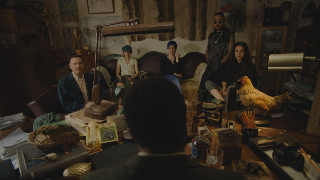 Los Espookys Season 2 Episode 1, "The Spirits in the Cemetery (Los Espiritus En El Cementerio)" - Fred Armisen, Ana Fabrega, Julio Torres, Bernardo Velasco, Cassandra Ciangherotti - Courtesy of HBO | Tell-Tale TV Los Espookys Season 2 Episode 1, "The Spirits in the Cemetery (Los Espiritus En El Cementerio)" - Fred Armisen, Ana Fabrega, Julio Torres, Bernardo Velasco, Cassandra Ciangherotti - Courtesy of HBO