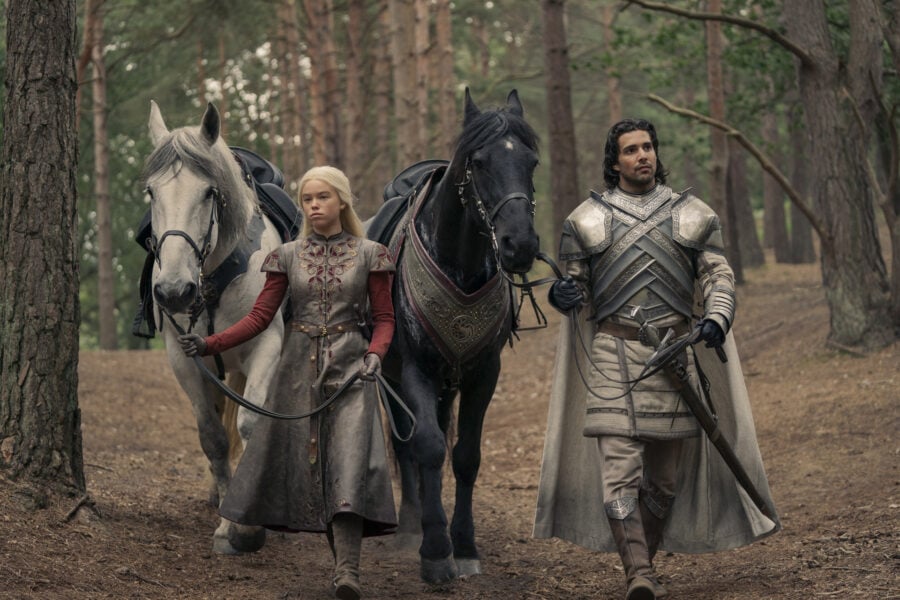 House of the Dragon Season 1 Episode 3 - Milly Alcock and Fabien Frankel