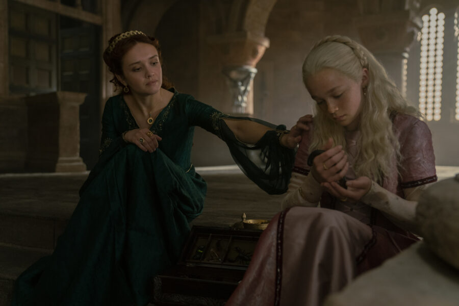 House of the Dragon Season 1 Episode 6 - Olivia Cooke and Evie Allen