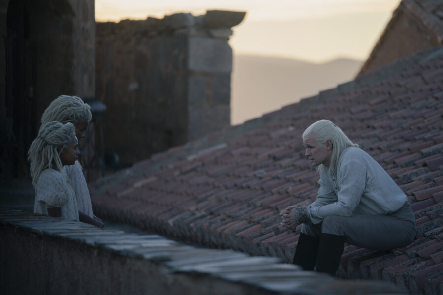 House of the Dragon Season 1 Episode 6 - Shani Smethhurst, Eva Ossei-Gerning, and Matt Smith