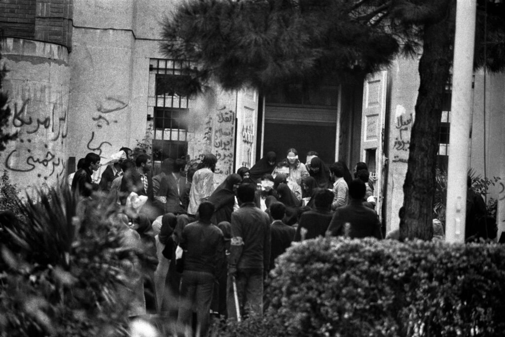 student-hostage-takers-lead-blindfolded-american-hostages-out-of-u-s-embassy-in-tehran | Tell-Tale TV student-hostage-takers-lead-blindfolded-american-hostages-out-of-u-s-embassy-in-tehran
