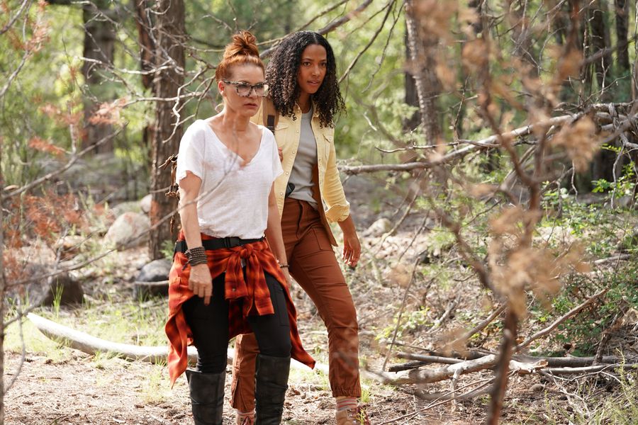 BIG SKY: DEADLY TRAILS Season 3 Episode 3, “A Brief History of Crime” DEDEE PFEIFFER, KYLIE BUNBURY