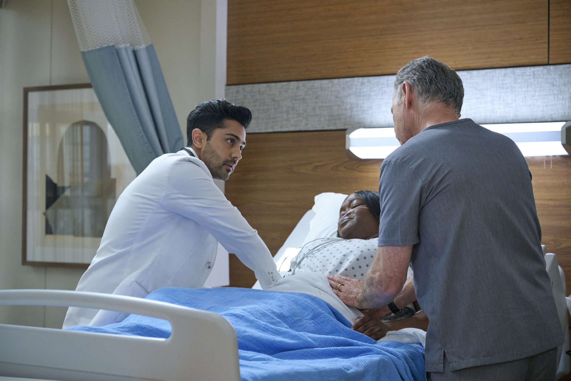 The Resident Season 6 Episode 6 - Manish Dayal and Bruce Greenwood
