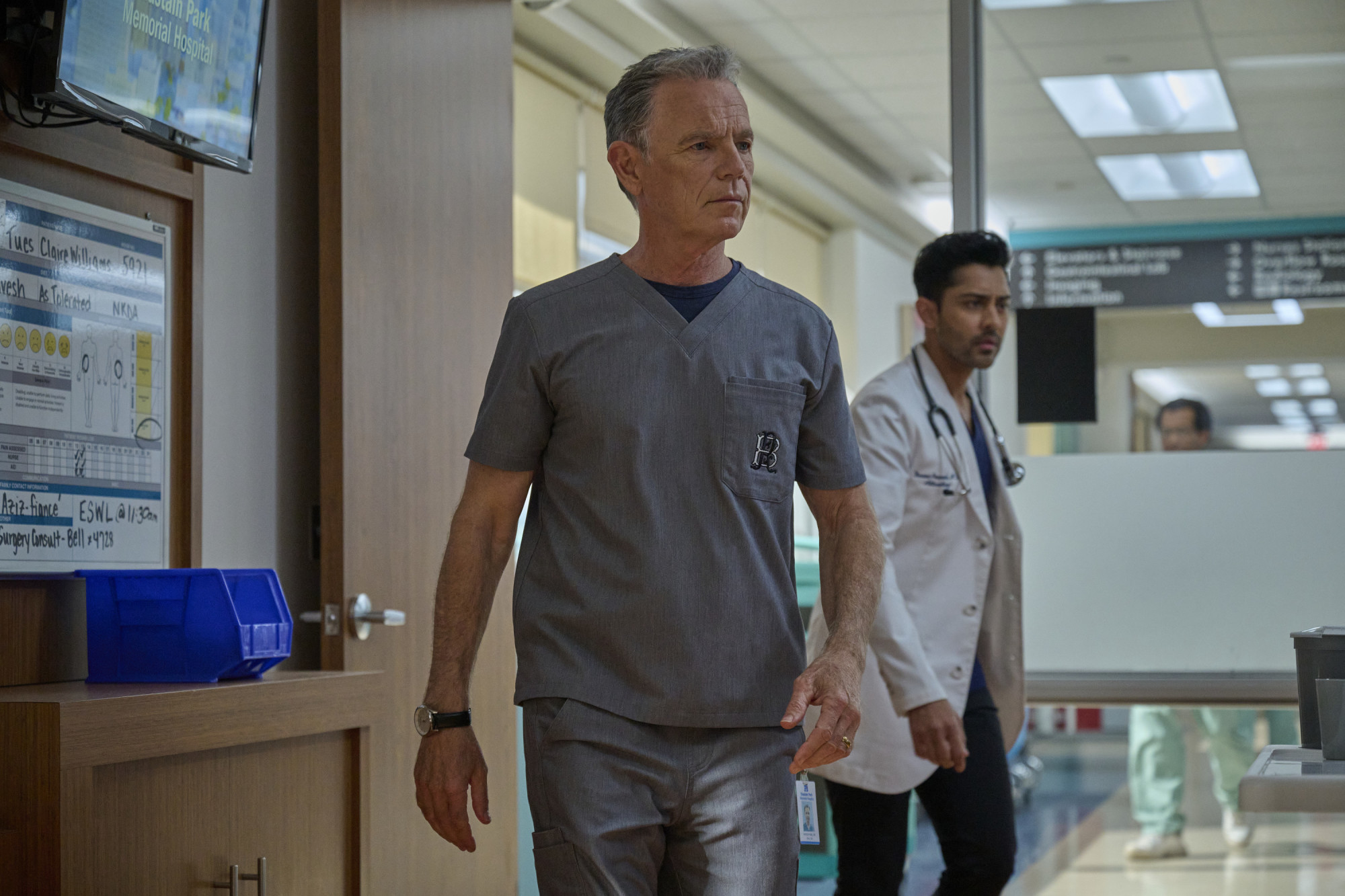 The Resident Season 6 Episode 6 - Manish Dayal and Bruce Greenwood