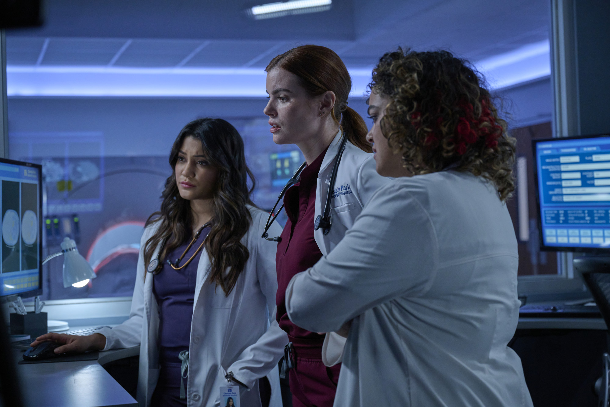 The Resident Season 6 Episode 4 - Anuji Joshi, Kaley Ronayne, and Sarah-Nicole Robles
