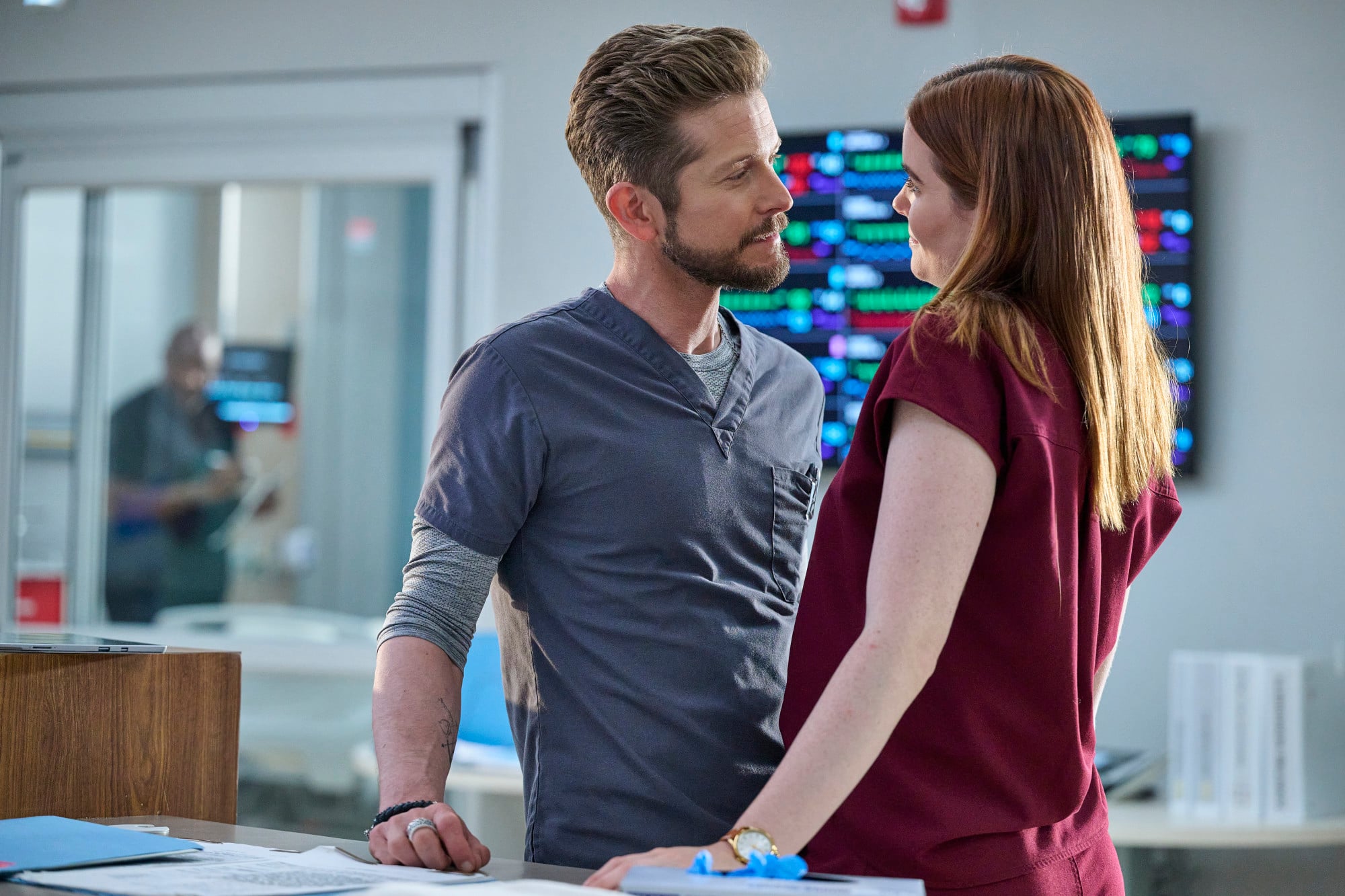 The Resident Season 6 Episode 5 - Matt Czuchry and Kaley Ronayne