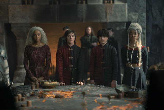 House of the Dragon Season 1 Episode 10 - Bethany Antonia, Harry Collett, Elliot Grihault, and Phoebe Campbell | Tell-Tale TV House of the Dragon Season 1 Episode 10 - Bethany Antonia, Harry Collett, Elliot Grihault, and Phoebe Campbell