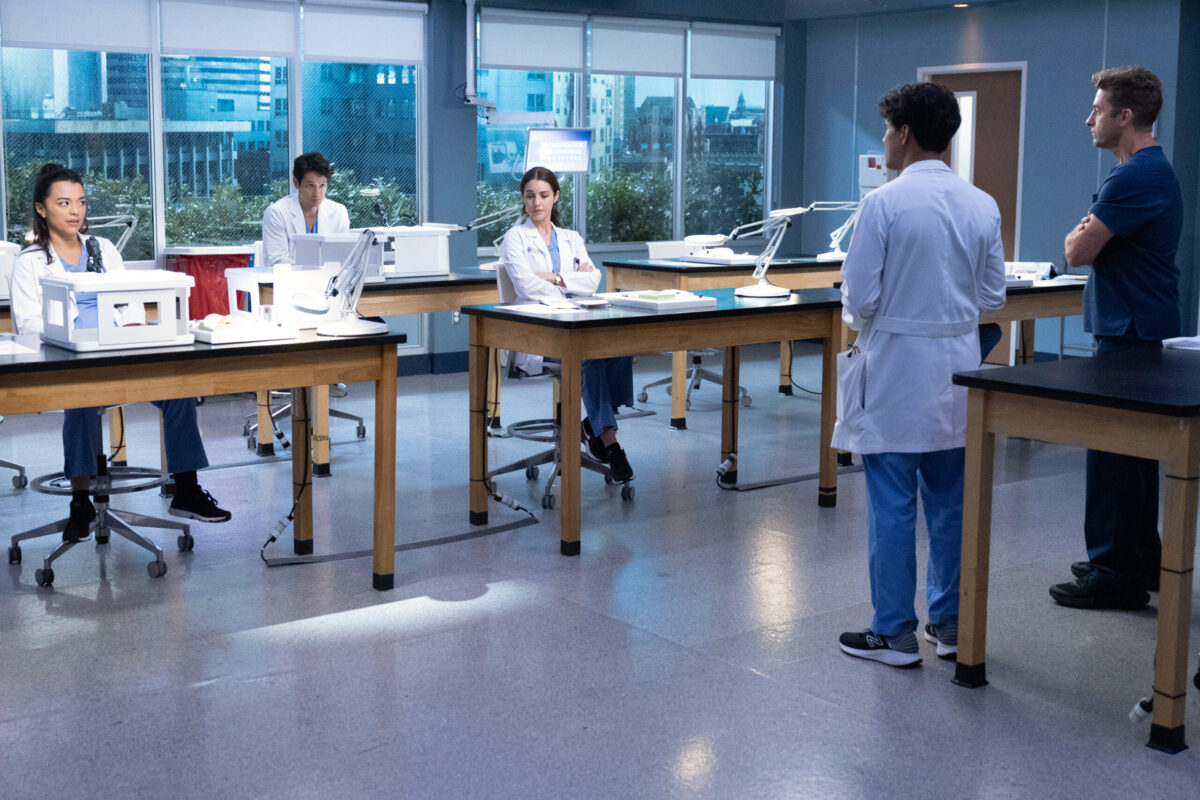 Grey's Anatomy Season 19 Episode 6 - Thunderstruck MIDORI FRANCIS, HARRY SHUM JR., ADELAIDE KANE, NIKO TERHO, SCOTT SPEEDMAN