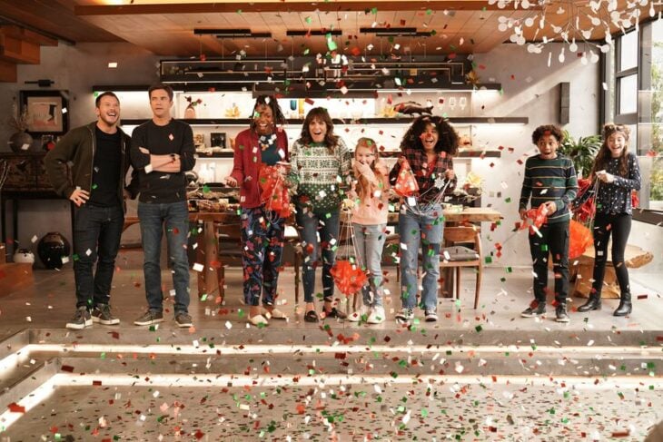 HOME ECONOMICS Season 3 Episode 10, “Santa Suit Rental, $25 Per Day” JIMMY TATRO, TOPHER GRACE, SASHEER ZAMATA, KARLA SOUZA, SHILOH BEARMAN, JORDYN CURET, JECOBI SWAIN, CHLOE JO ROUNTREE