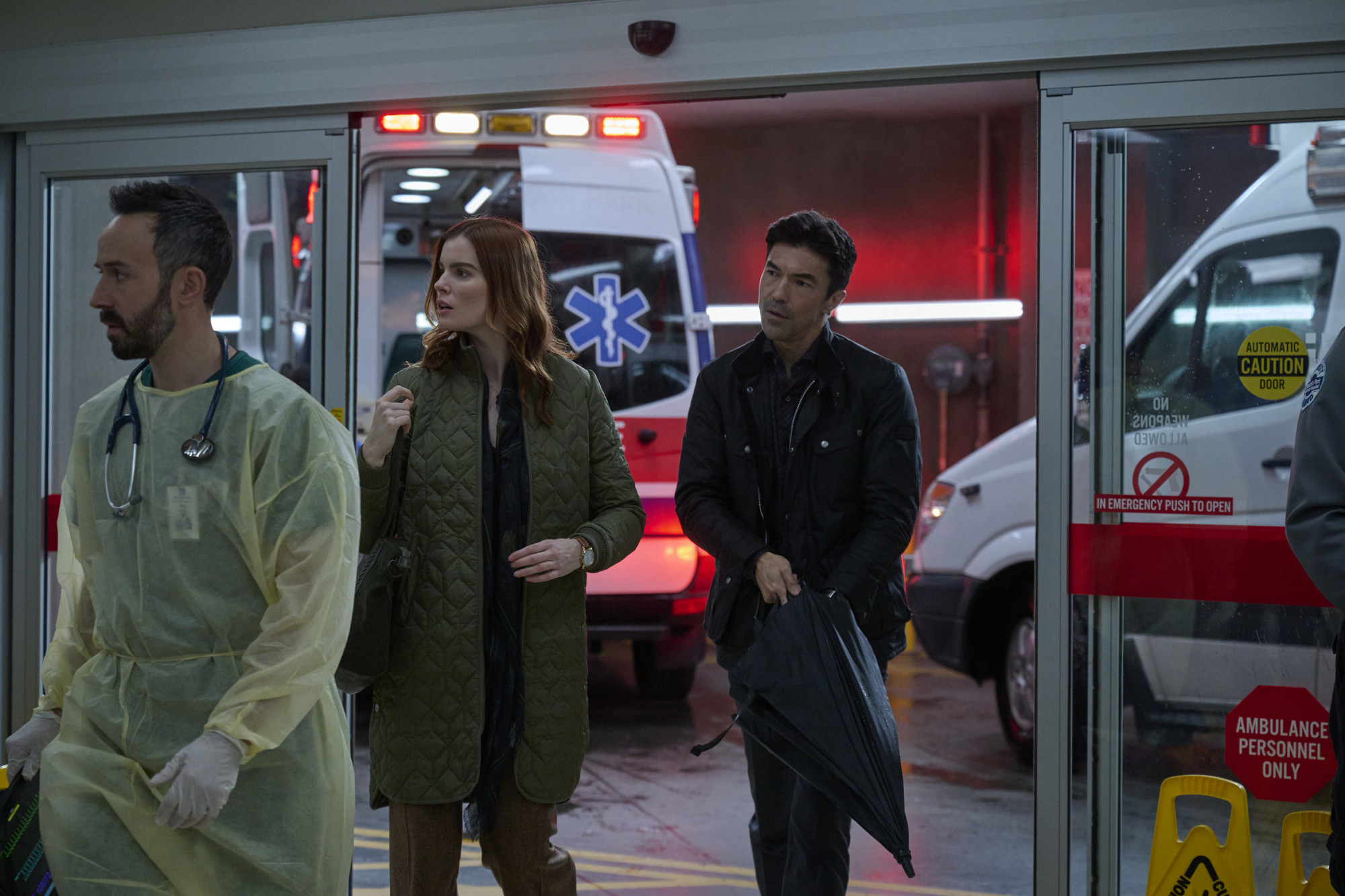 The Resident Season 6 Episode 12 - Tasso Feldman, Kaley Ronayne and Ian Anthony Dale