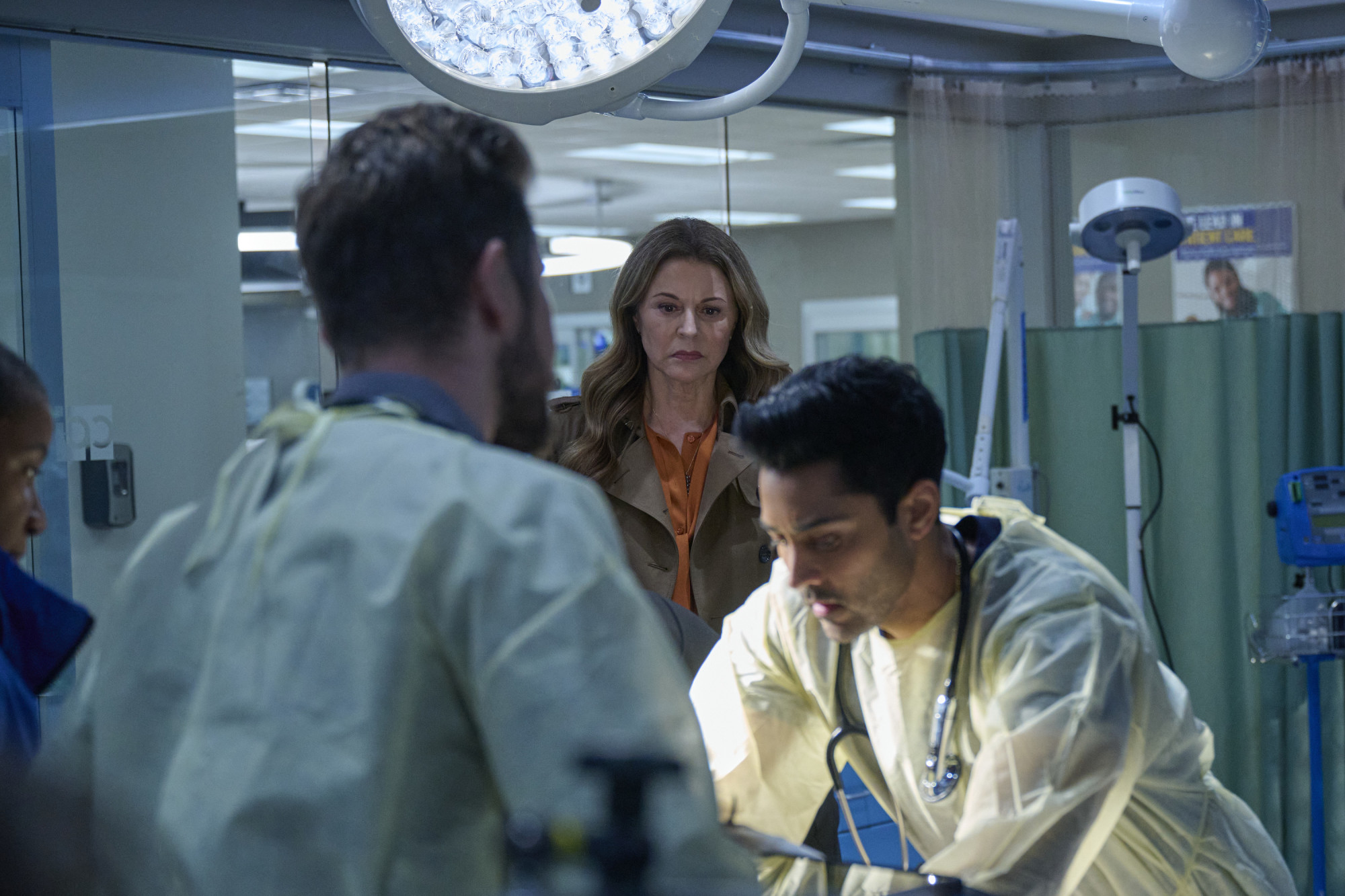 The Resident Season 6 Episode 12 - Jane Leeves and Manish Dayal