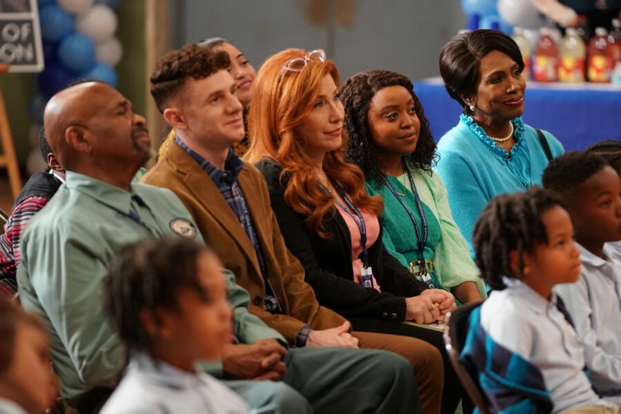 Abbott Elementary Season 2 Episode 20 - WILLIAM STANFORD DAVIS, CHRIS PERFETTI, LISA ANN WALTER, QUINTA BRUNSON, SHERYL LEE RALPH | Tell-Tale TV Abbott Elementary Season 2 Episode 20 - WILLIAM STANFORD DAVIS, CHRIS PERFETTI, LISA ANN WALTER, QUINTA BRUNSON, SHERYL LEE RALPH