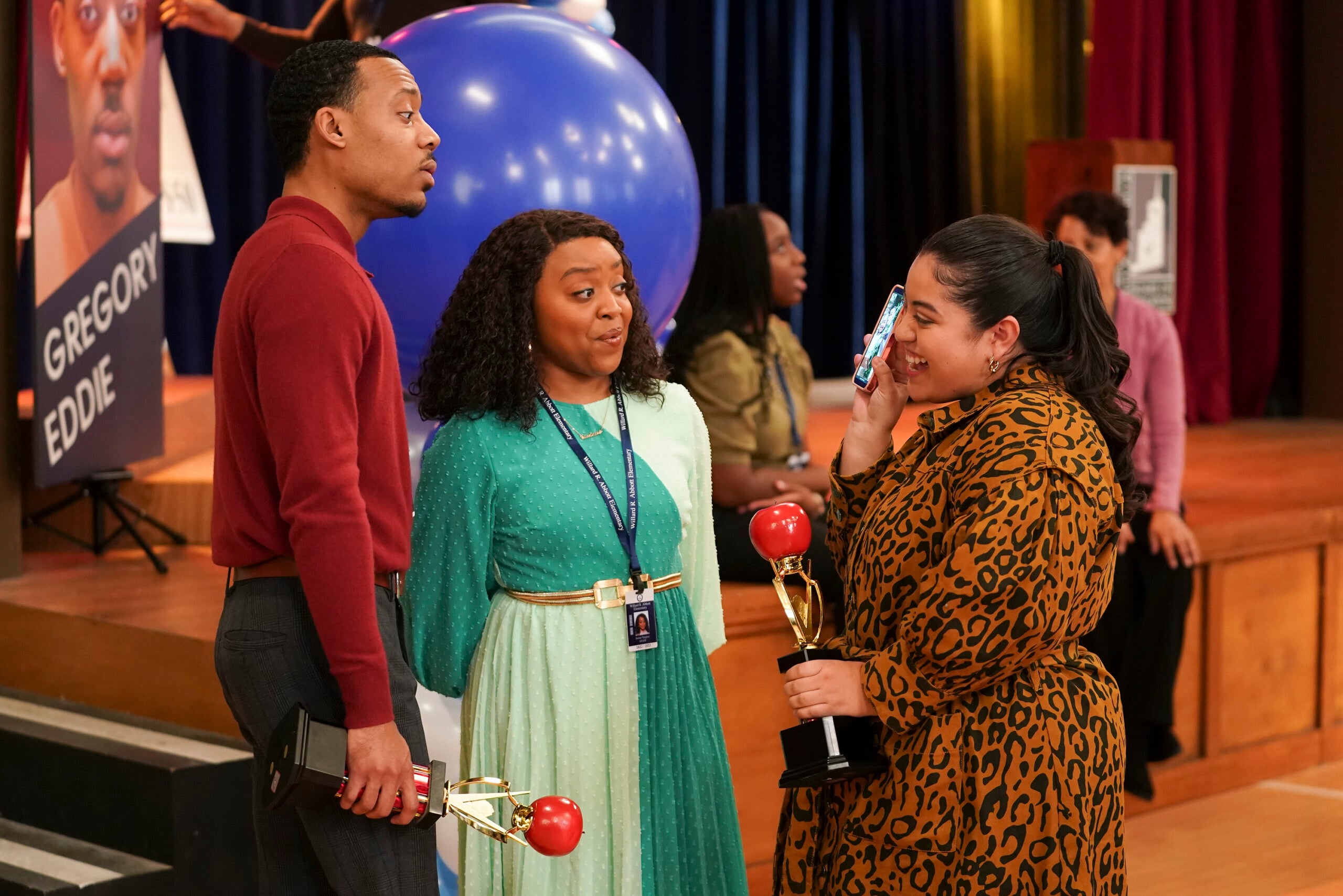 Abbott Elementary Season 2 Episode 20 - TYLER JAMES WILLIAMS, QUINTA BRUNSON, KEYLA MONTERROSO MEJIA