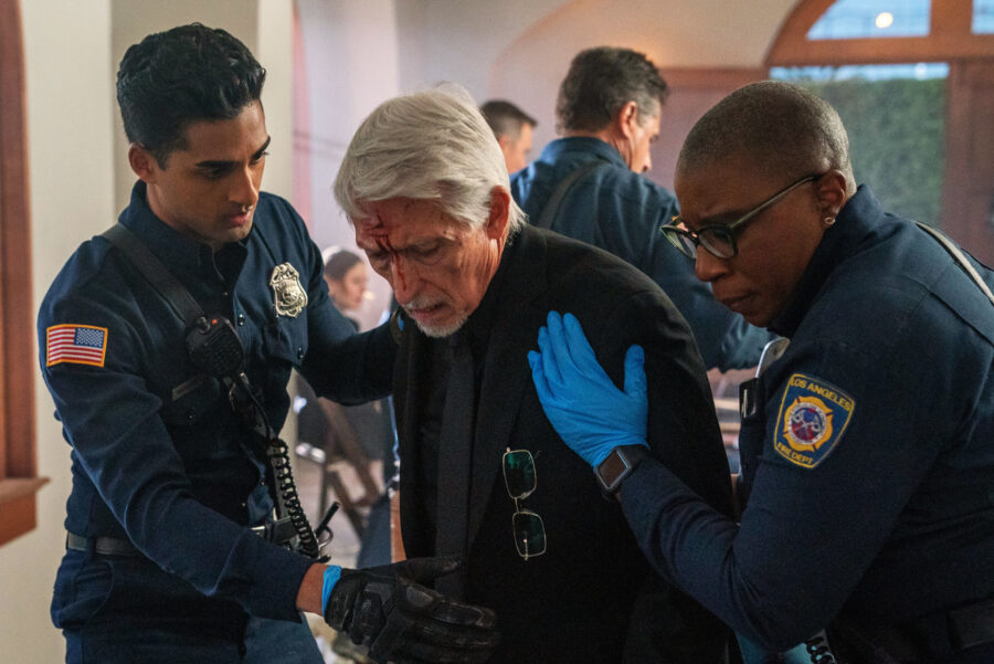 9-1-1 Season 6 Episode 15 - Anirudh Pisharody, Mark Bramhall and Aisha Hinds | Tell-Tale TV 9-1-1 Season 6 Episode 15 - Anirudh Pisharody, Mark Bramhall and Aisha Hinds