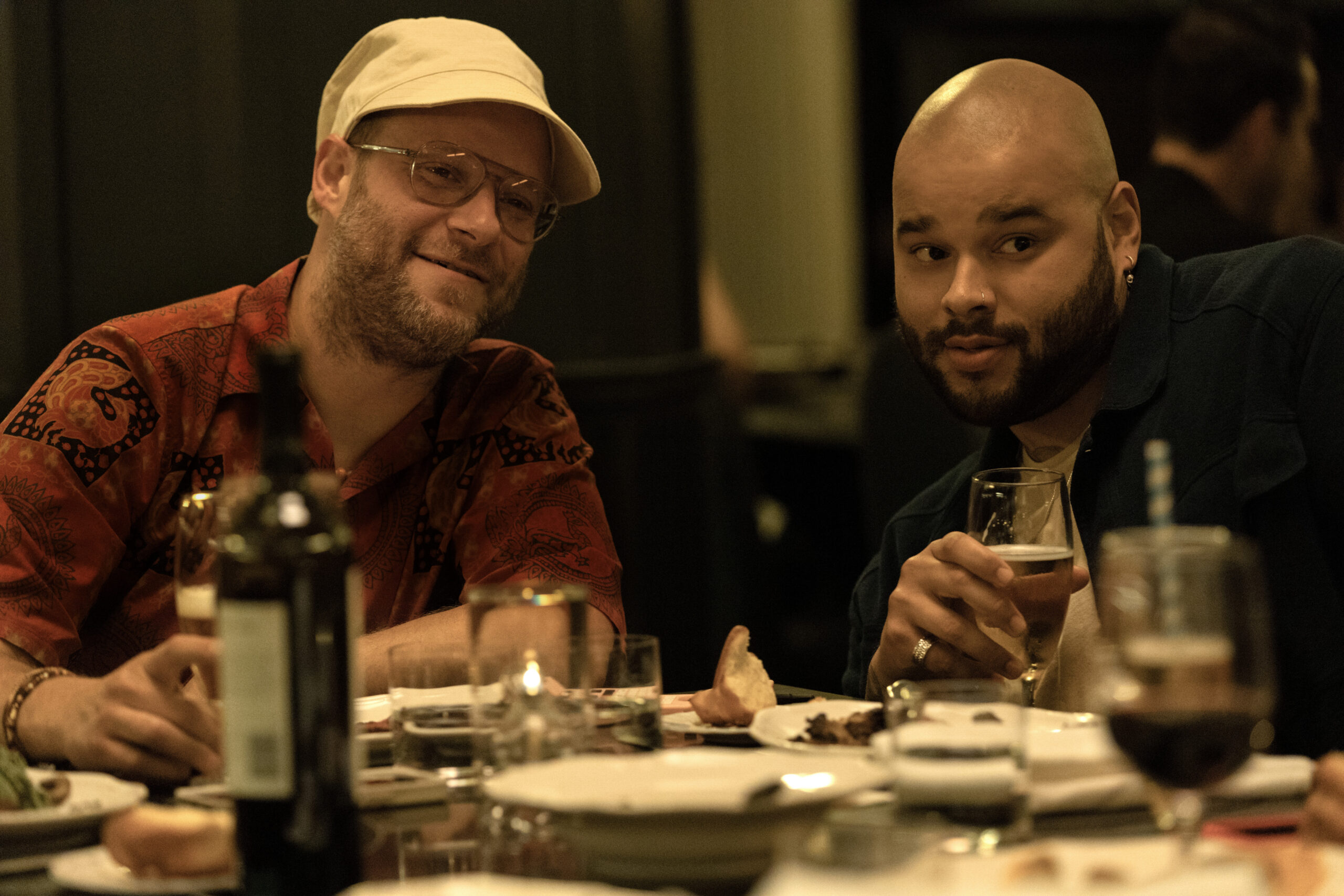 PLATONIC Season 1 Episode 4, "Divorce Party" SETH ROGEN, TRE HALE Photo via Apple TV+
