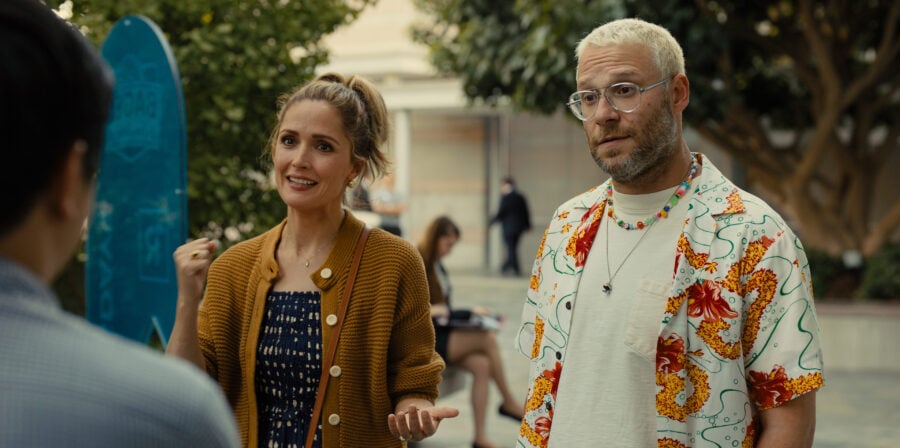 PLATONIC Season 1 Episode 8, "San Diego" ROSE BYRNE, SETH ROGEN Photo via Apple TV+ | Tell-Tale TV PLATONIC Season 1 Episode 8, "San Diego" ROSE BYRNE, SETH ROGEN Photo via Apple TV+