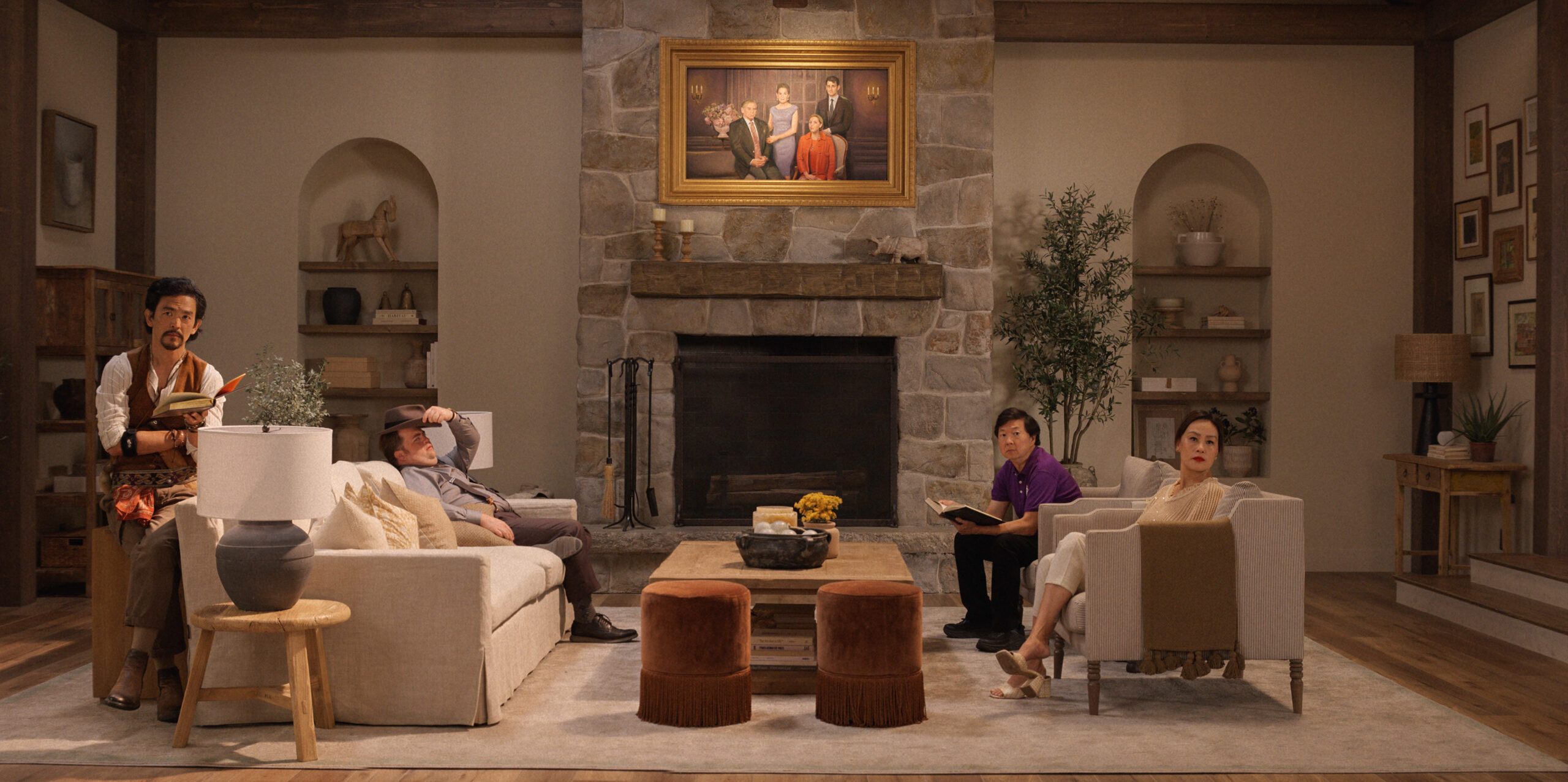 THE AFTERPARTY Season 2 Episode 4, "Hannah" JOHN CHO, PAUL WALTER HAUSER, KEN JEONG, VIVIAN WU Photo courtesy of Apple TV+
