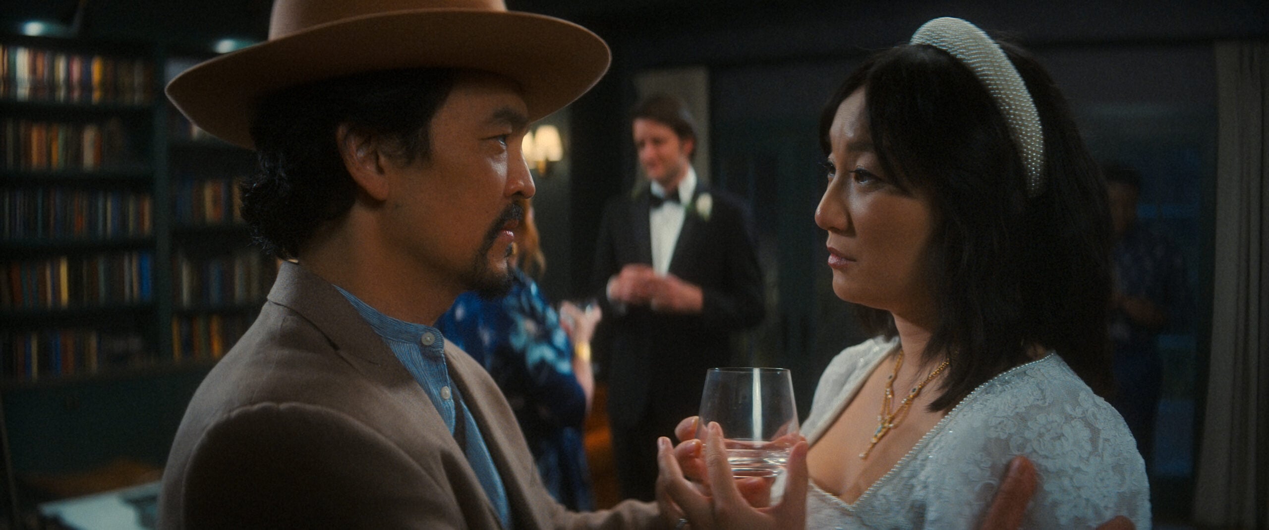 THE AFTERPARTY Season 2 Episode 7, "Ulysses" JOHN CHO, ZACH WOODS, POPPY LIU Photo courtesy of Apple TV+