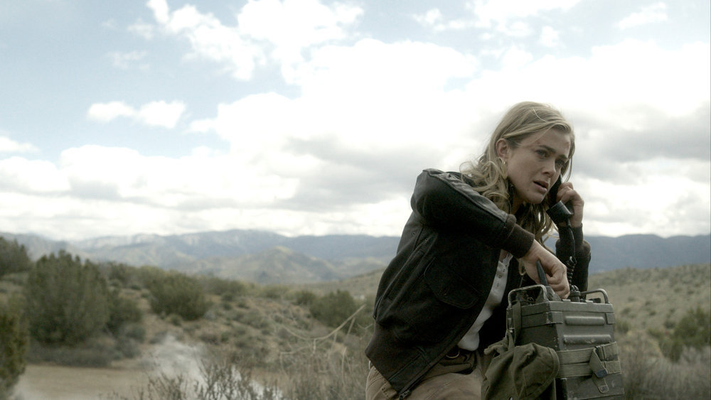 Still from Quantum Leap Season 2 Episode 1. Pictured Melissa Roxburgh as Lt. Ellen Grier