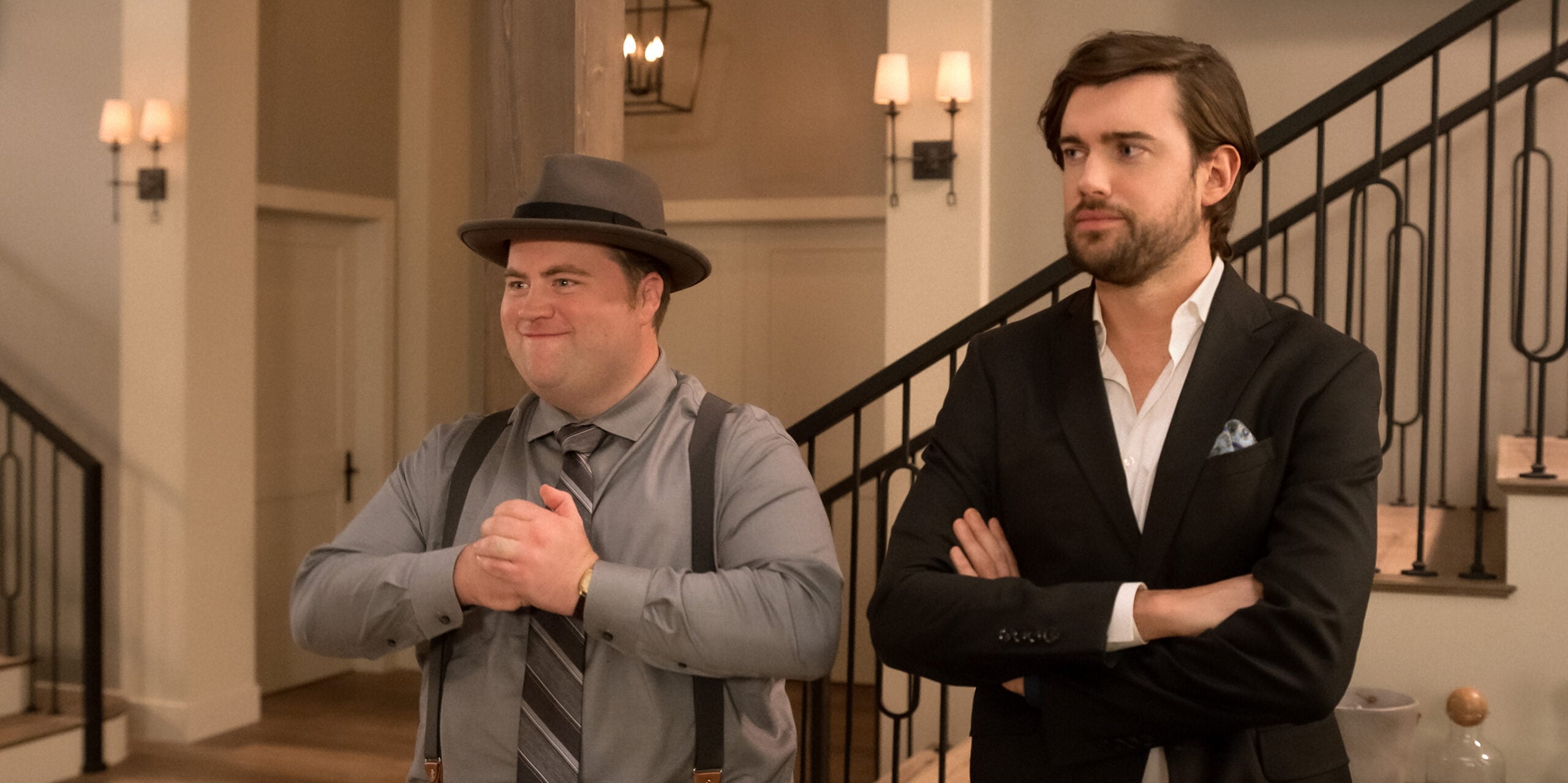 THE AFTERPARTY Season 2 Episode 10, "Vivian and Zoe" PAUL WALTER HAUSER, JACK WHITEHALL Photo courtesy of Apple TV+ | Tell-Tale TV THE AFTERPARTY Season 2 Episode 10, "Vivian and Zoe" PAUL WALTER HAUSER, JACK WHITEHALL Photo courtesy of Apple TV+