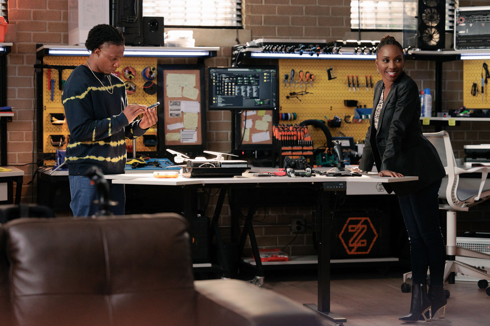 Still from Found Season 1 Episode 3 of Arlen Escarpeta and Shanola Hampton pictured from left to right.