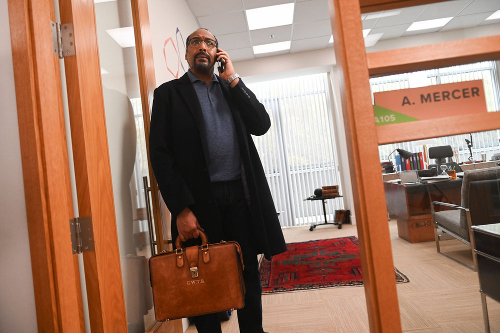 Still from The Irrational Season 1 Episode 3 of Jesse L. Martin as Alec Mercer