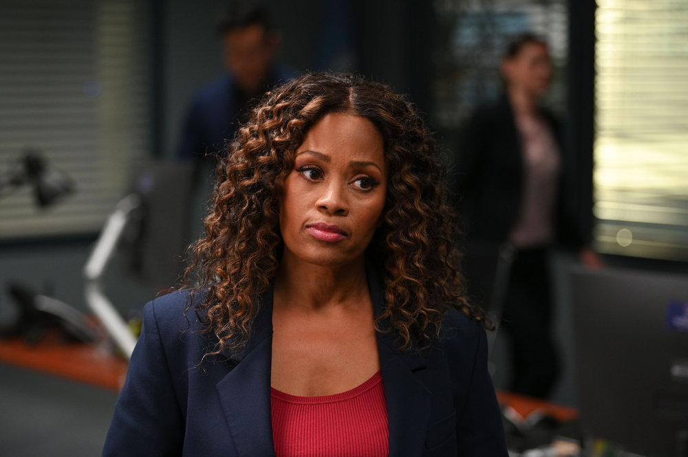 Still from The Irrational 1 Episode 4 of Maahra Hill as Marisa.