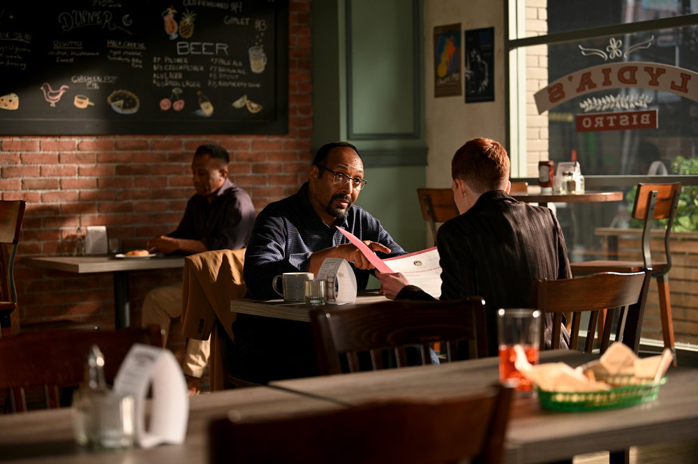 Still from The Irrational Season 1 Episode 6 of Jesse L. Martin as Alec Mercer.