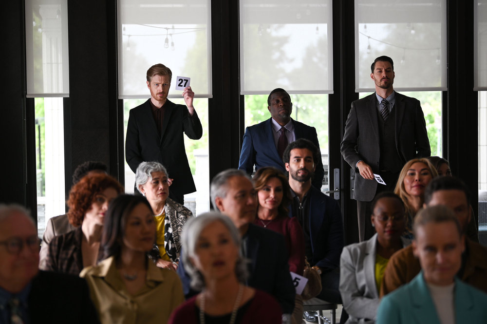 Still from The Irrational Season 1 Episode 7 of Oliver Rice as Evan.